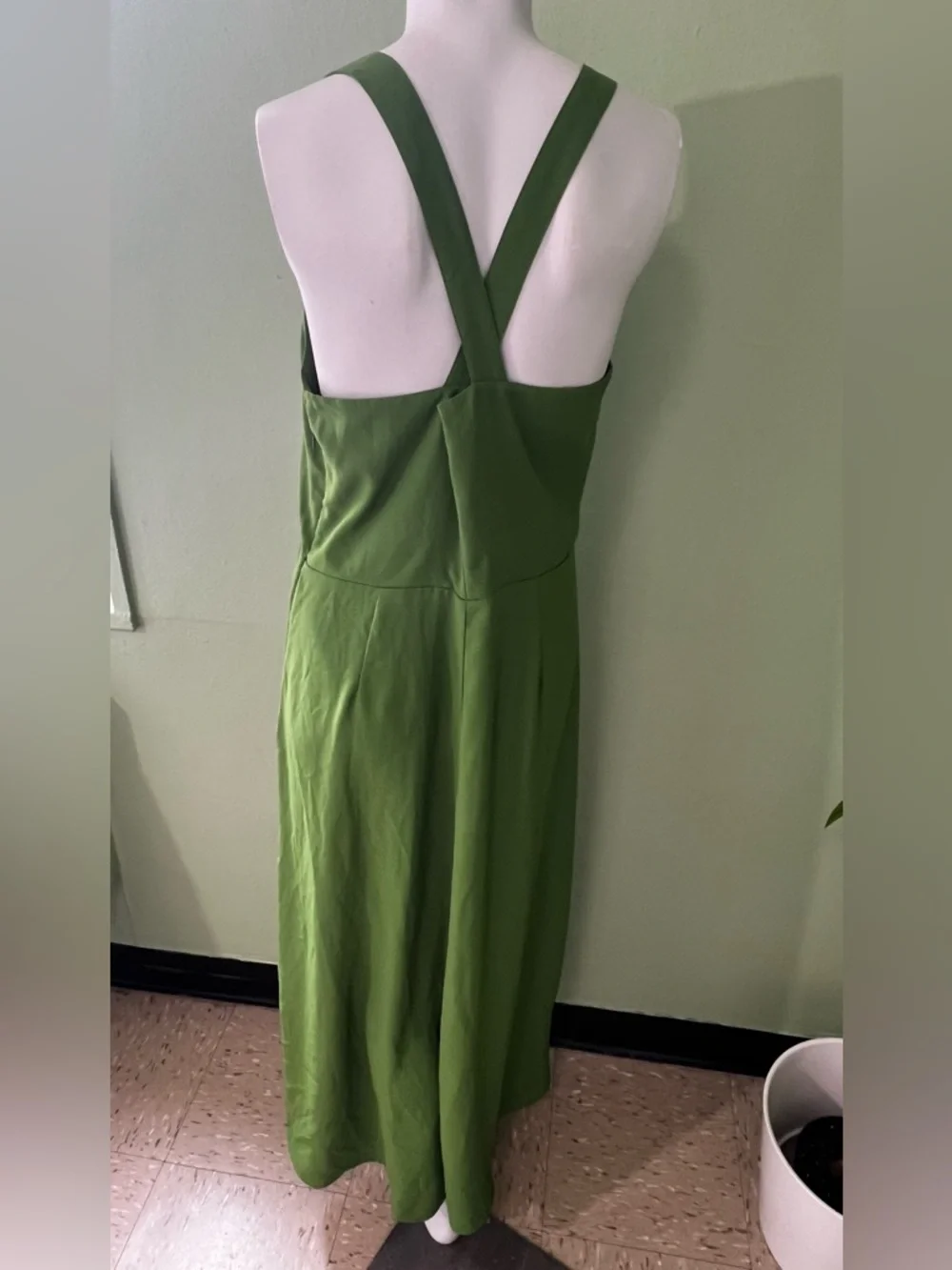 Banana Republic Olive Green Slip Maxi Dress - Picture 2 of 6